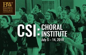 BW Conservatory Summer Choral Institute