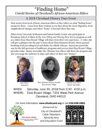 Gallery 1 - Finding Home: Untold Stories of Cleveland’s African-American Elders