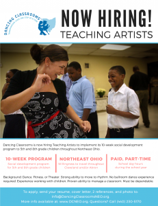 Teaching Artist Job Opportunity (Part-Time)