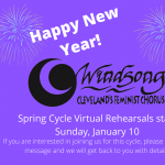 Windsong Spring Cycle Virtual Rehearsals