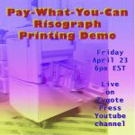 Pay-What-You-Can Risograph Printing Demo