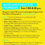 Cedar Fairmount Music & Art Thursday
