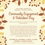 A Pleasant Garden @ Andrew J. Rickoff School Fall Community Engagement & Volunteer Day