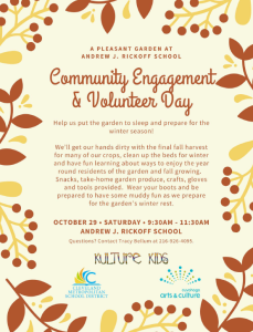 A Pleasant Garden @ Andrew J. Rickoff School Fall Community Engagement & Volunteer Day