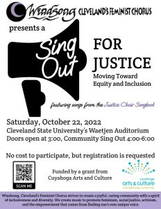 Sing Out for Justice: Moving Toward Equity and Inclusion