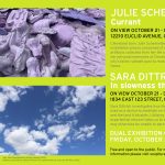Dual exhibition Opening for Julie Schenkelberg and Sara Dittrich