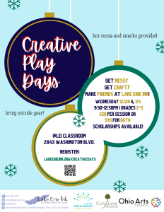 December Winter Break Creative Play Days