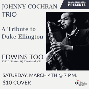 Johnny Cochran Trio Live at Edwins TOO