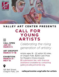 Emerging Young Artists (Ages 16 - 22) Free Call For Artists