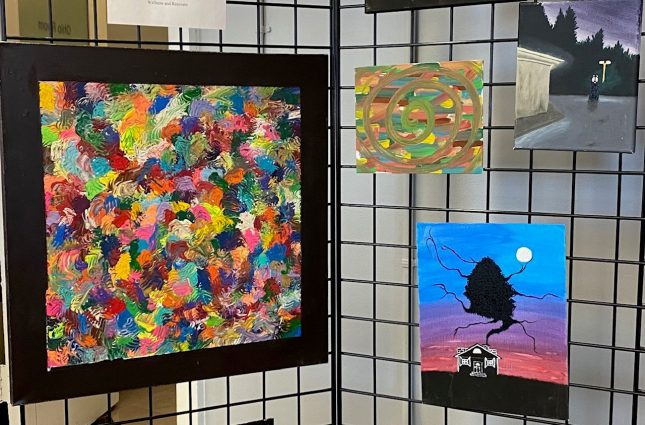 Gallery 3 - AHH! Art Helps and Heals Open Art Studio at Far West Center Display at ADAMHS Board in May