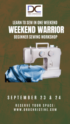 Weekend Warrior Beginners Sewing Workshop - September 2023 Session