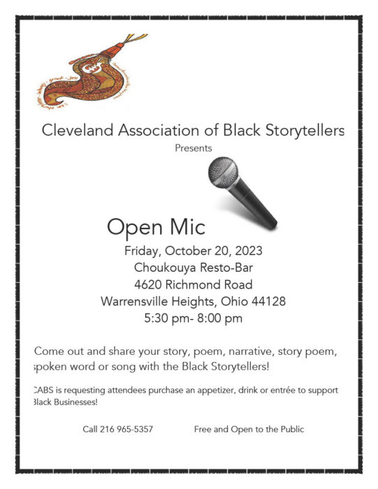 Gallery 1 - Cleveland Association of Black Storytellers Public Open Mic
