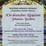 Brahms' Ein deutsches Requiem performed by Western Reserve Chorale with chamber orchestra and soloists.