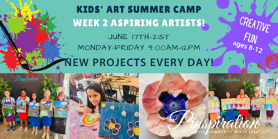 Art Camp Week 2 Aspiring Artists