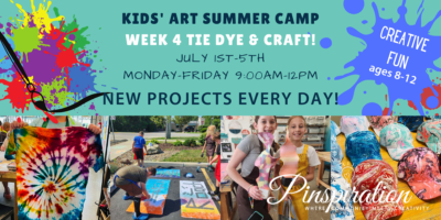 Art Camp Week 4 Tie Dye & Crafts