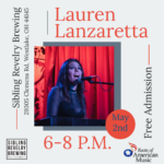 Lauren Lanzetta Live at Sibling Revelry Brewing