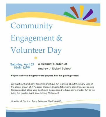 A Pleasant Garden @ Andrew J. Rickoff School Spring Community Engagement & Volunteer Day